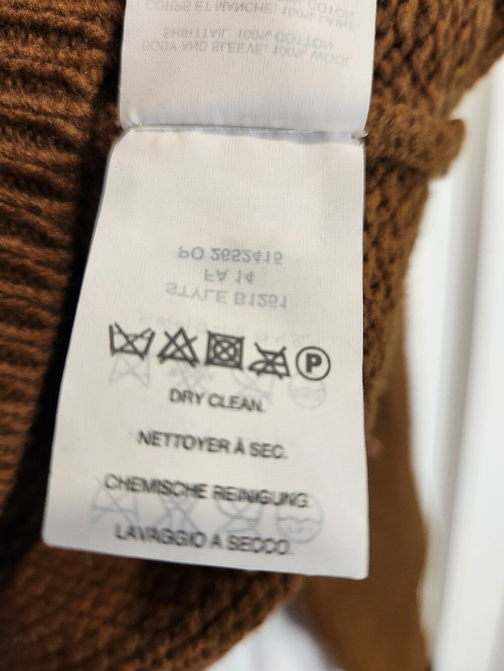 XS J.Crew 100% Wool Women's Brown Crewneck Textured Knit Pullover Sweater - Picture 6 of 6